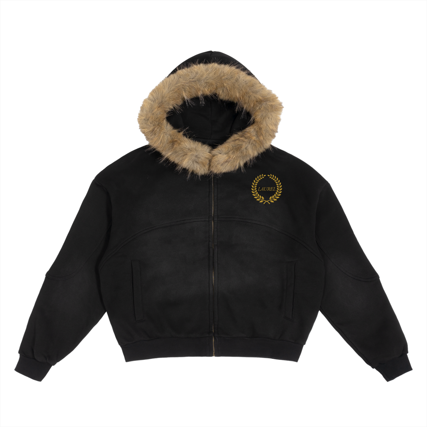 Laurel Wreath Fur Hoodie