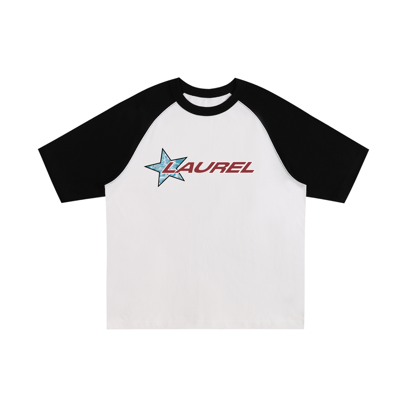 Laurel Star Short Sleeved Baseball T-Shirt